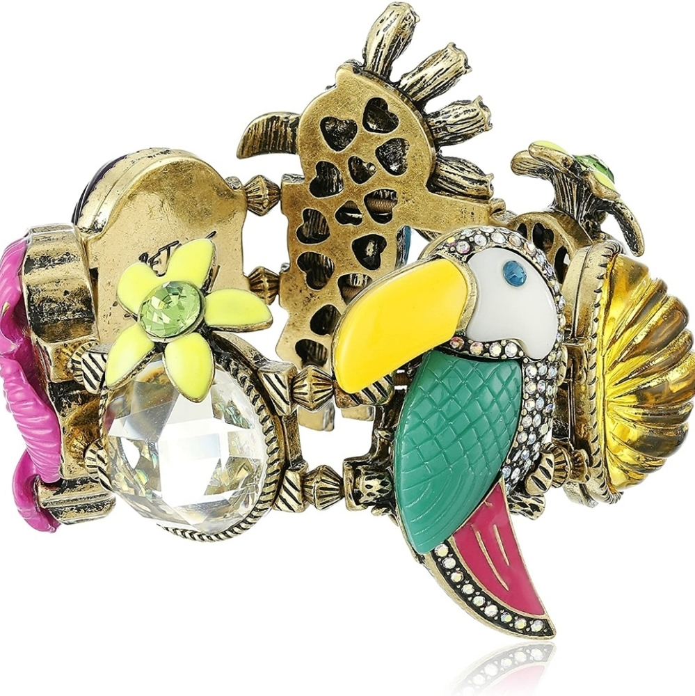 Betsey Johnson Caribbean Queen Parrot Bracelet